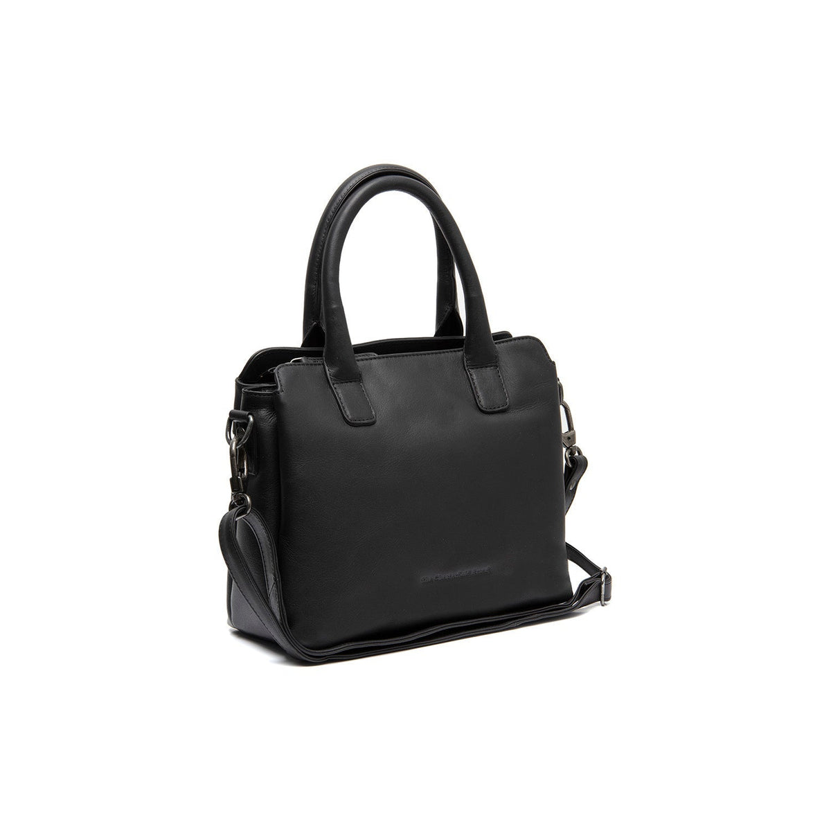 Hermosa Full-Grain Leather Handbag in Classic 100% Full-Grain Leather - Front Profile View &amp; Tailored Silhouette | Buy Online