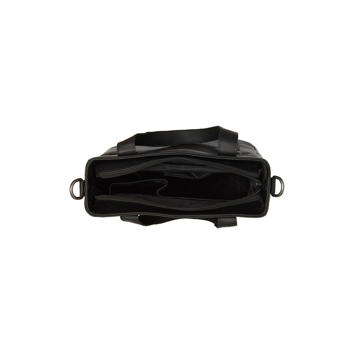 Lingfield Full-Grain Leather Handbag - Lateral Side Profile View Showing Sleeve Cut &amp; Athletic Taper Fit