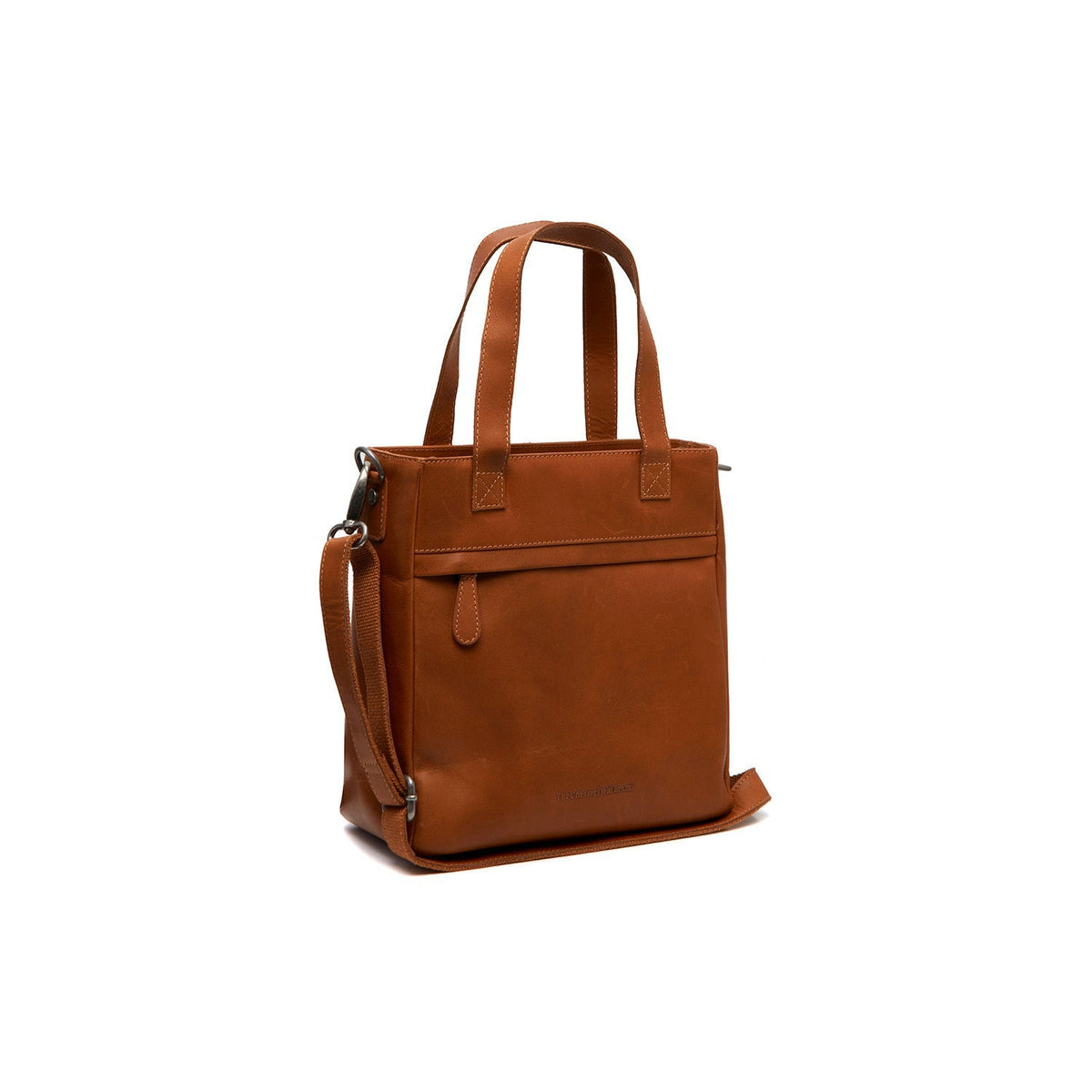 Tailored Rib Cuffs &amp; Hem Craftsmanship Construction Detail on Lingfield Full-Grain Leather Handbag