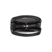 Lunera Full-Grain Leather Handbag - Lateral Side Profile View Showing Sleeve Cut &amp; Athletic Taper Fit