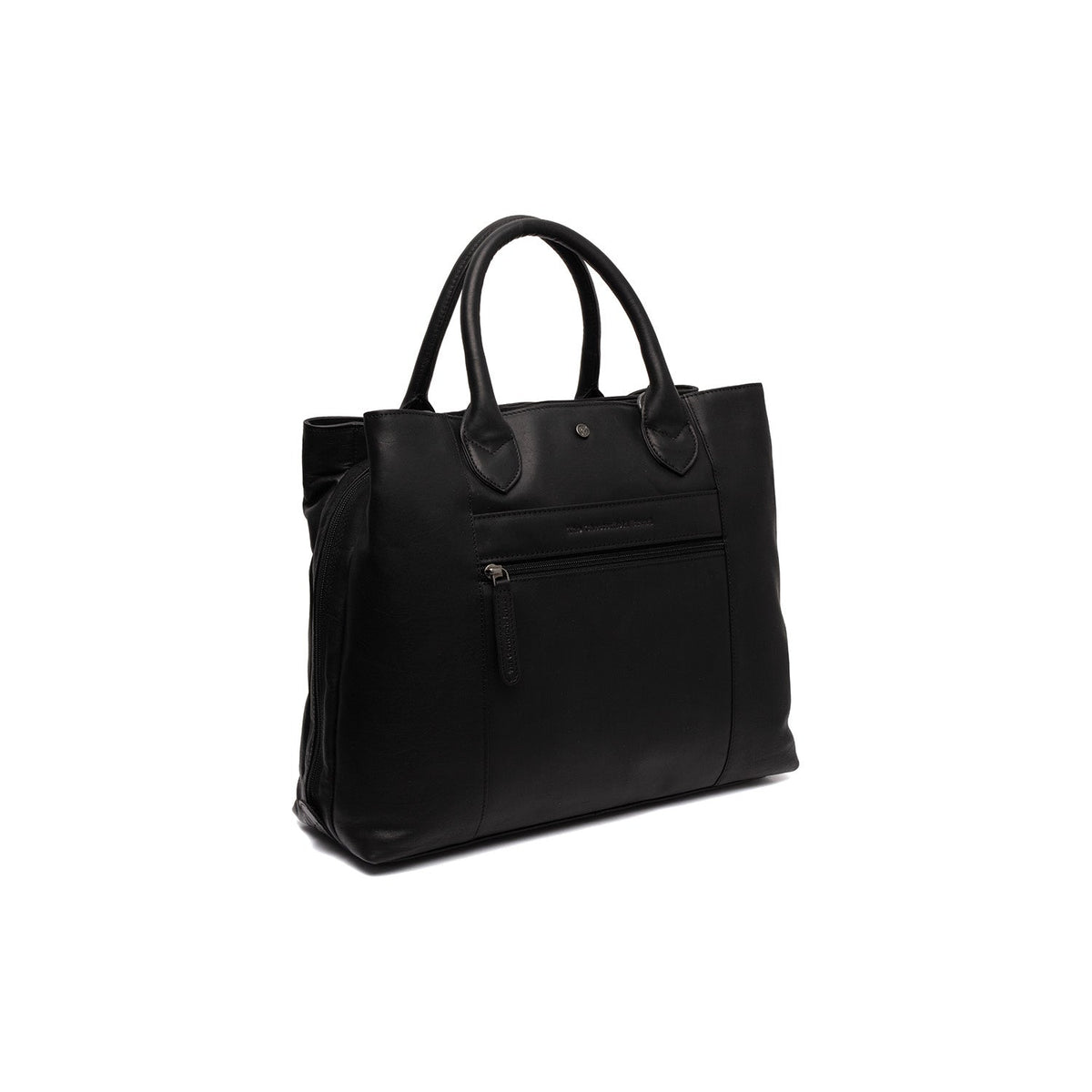 Tailored Rib Cuffs &amp; Hem Craftsmanship Construction Detail on Passau Full-Grain Leather Handbag