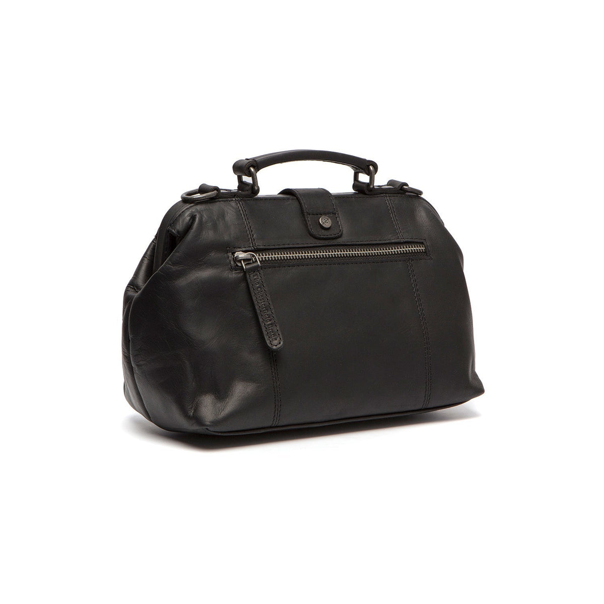 Authentic 100% Full-Grain Leather Grain Texture &amp; Heavy-Duty Seam Stitching Detail