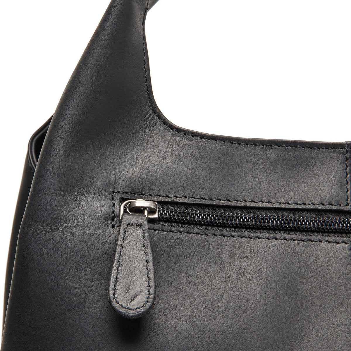 Authentic 100% Full-Grain Leather Grain Texture &amp; Heavy-Duty Seam Stitching Detail