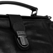 Authentic 100% Full-Grain Leather Grain Texture &amp; Heavy-Duty Seam Stitching Detail