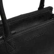 Classic 100% Full-Grain leather Goods - Back View Showing Tailored Shoulder Fit &amp; Clean Hemline