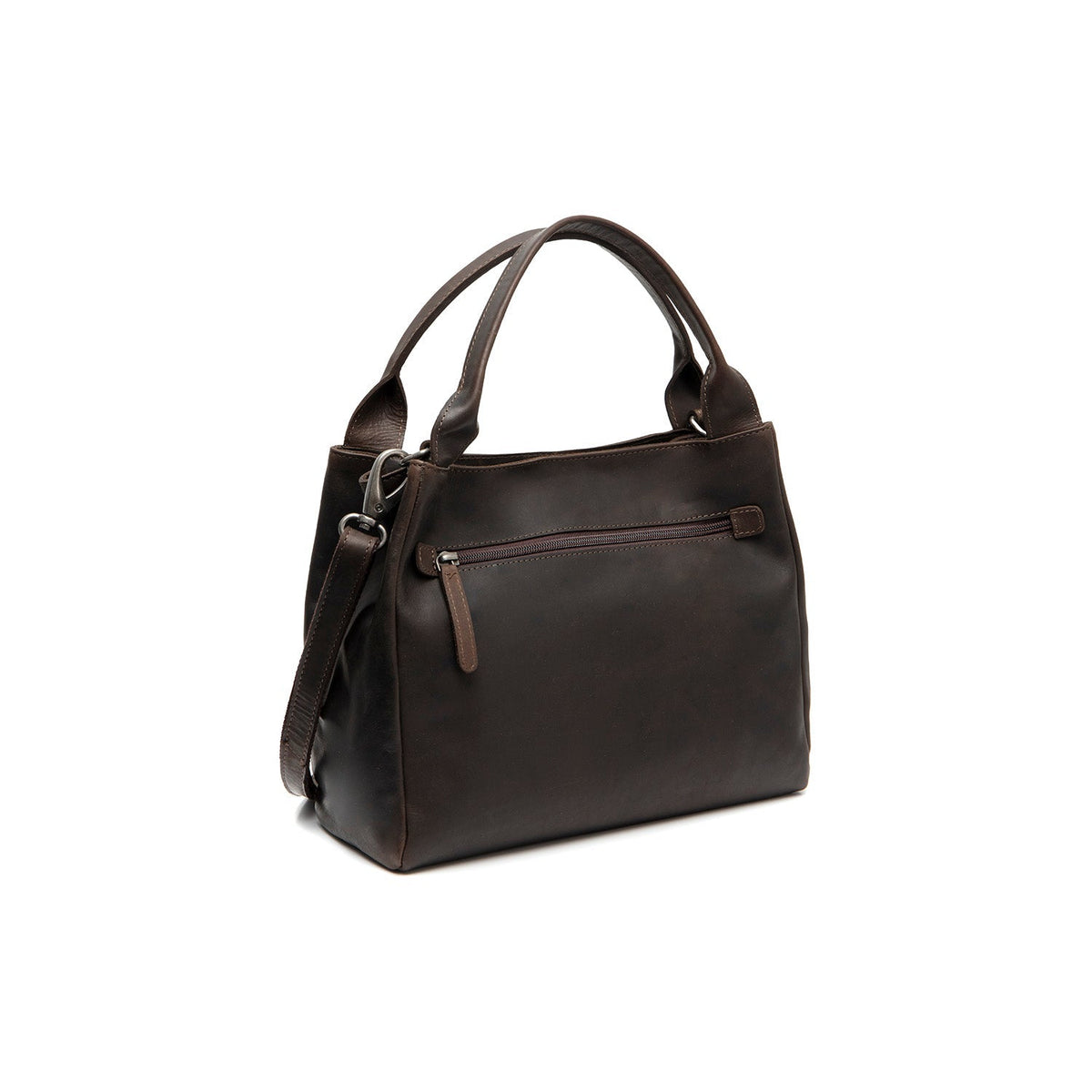 Brown Leather Handbag Tenara, detail view 4