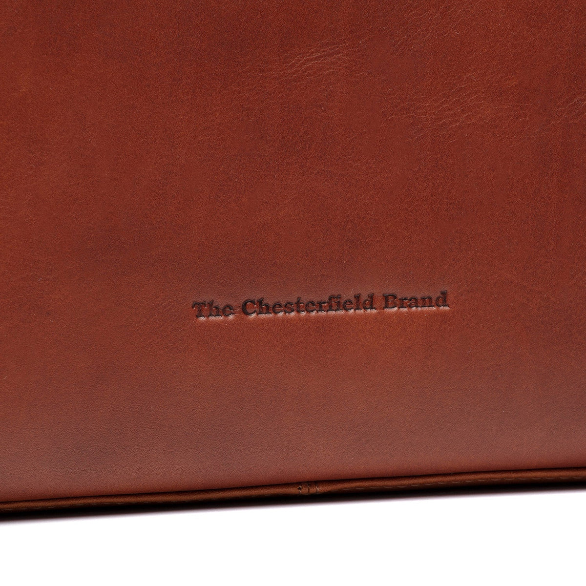 Cognac Leather Handbag Valmonte, detail view 1
