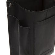 
Solid Antique Brass Hardware & Heavy-Duty Dual Zipper Detail on Taiwan Full-Grain Leather Waiter Wallet Holster