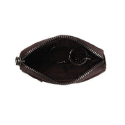 Tailored Rib Cuffs &amp; Hem Craftsmanship Construction Detail on Corey Full-Grain Leather Key Case