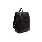 Detroit Full-Grain Leather Laptop Backpack in Classic 100% Full-Grain Leather - Full Exterior Front Profile View | Buy Online
