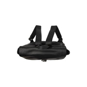 Classic 100% Full-Grain leather Backpack - Rear Perspective Showing Reinforced Leather Straps &amp; Stitching