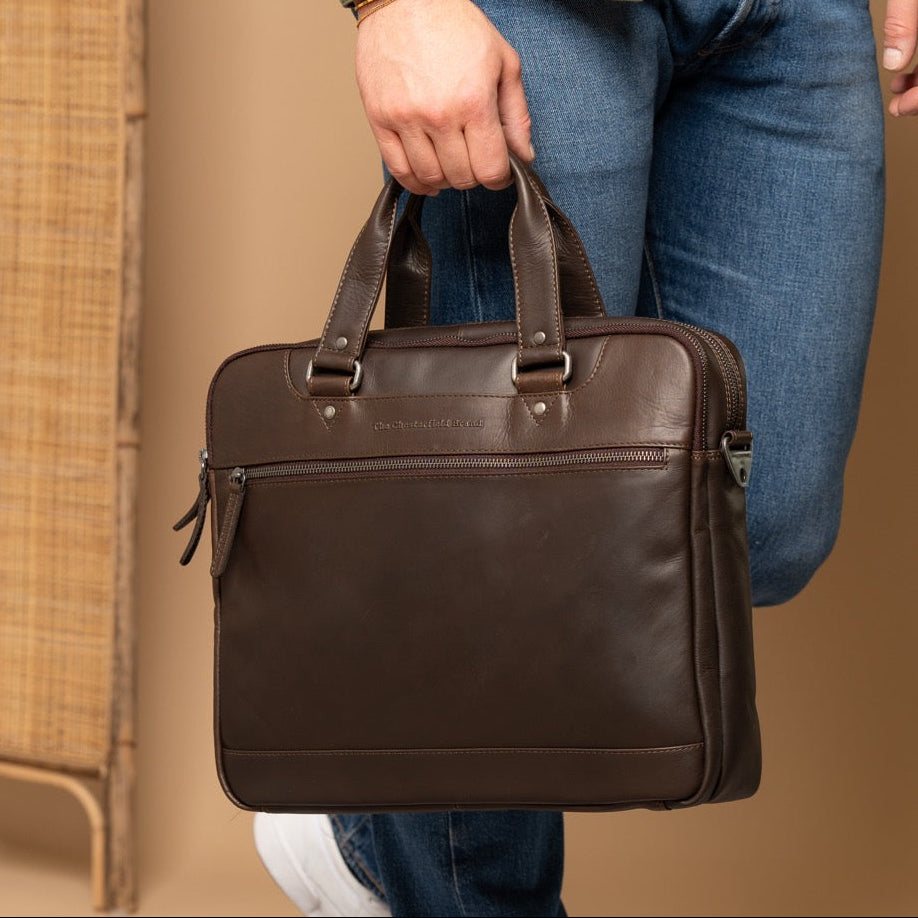 Montara Full-Grain Leather Laptop Bag – alternate product view 2