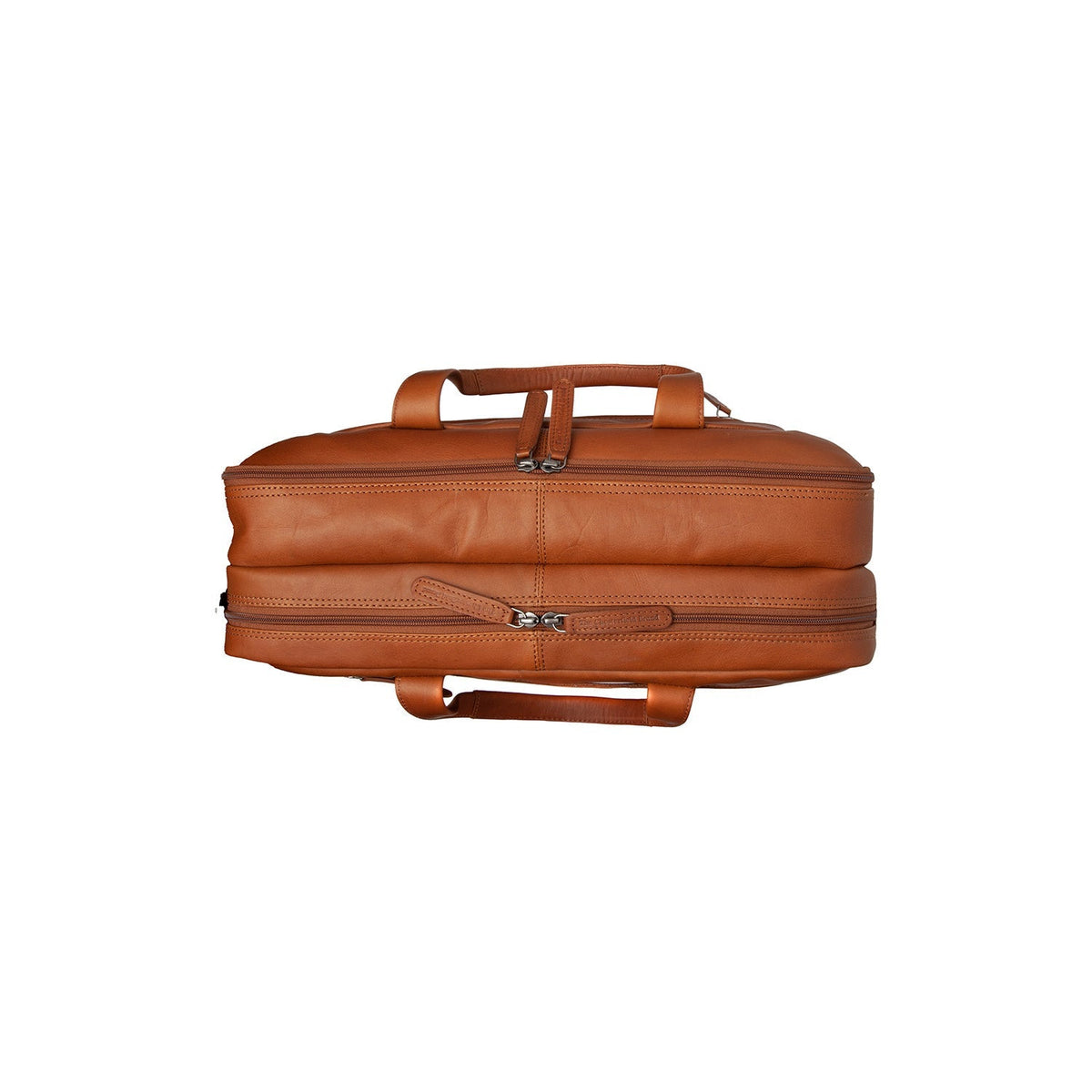 Cognac Leather Laptop Bag Ryan, detail view 5