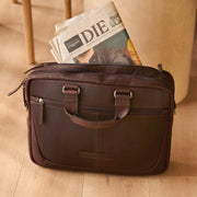 Seth Full-Grain Leather Laptop Bag – alternate product view 2