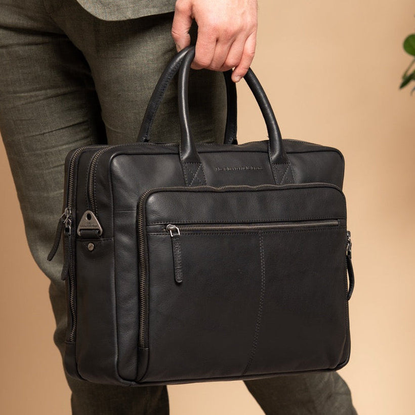 Tacama Full-Grain Leather Laptop Bag