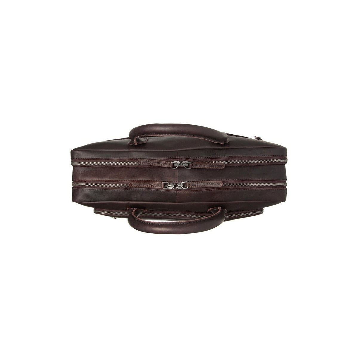Brown Leather Laptop Bag Tacama, detail view 5