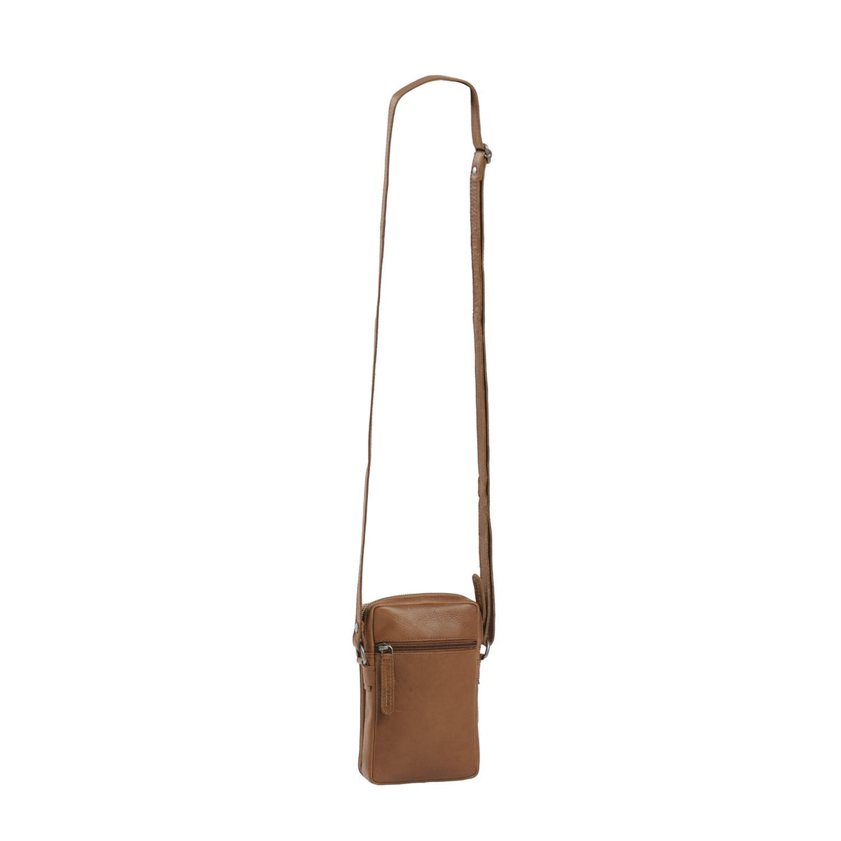 Cognac Leather Phone Bag Hamilton, detail view 5