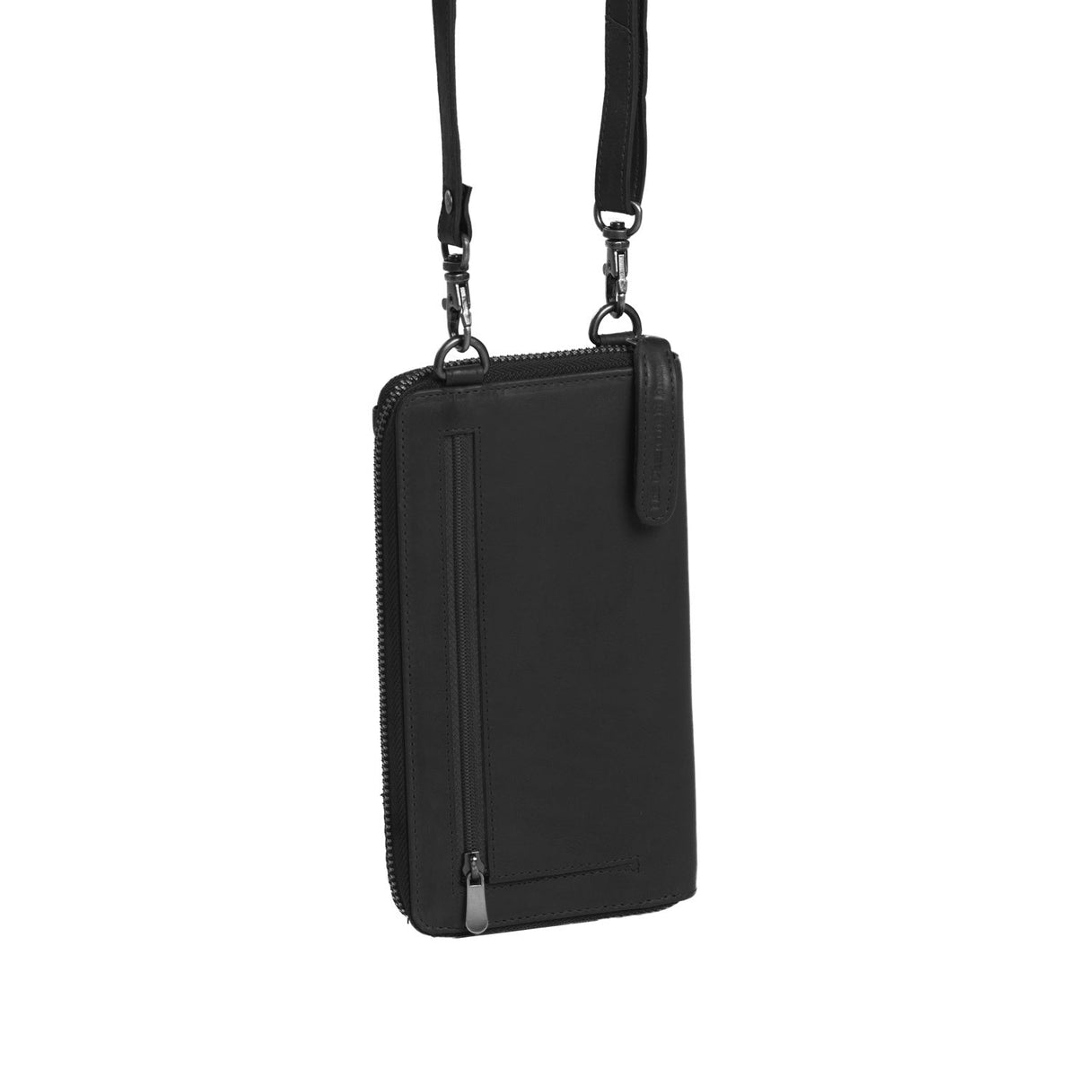 Authentic 100% Full-Grain Leather Grain Texture &amp; Heavy-Duty Seam Stitching Detail