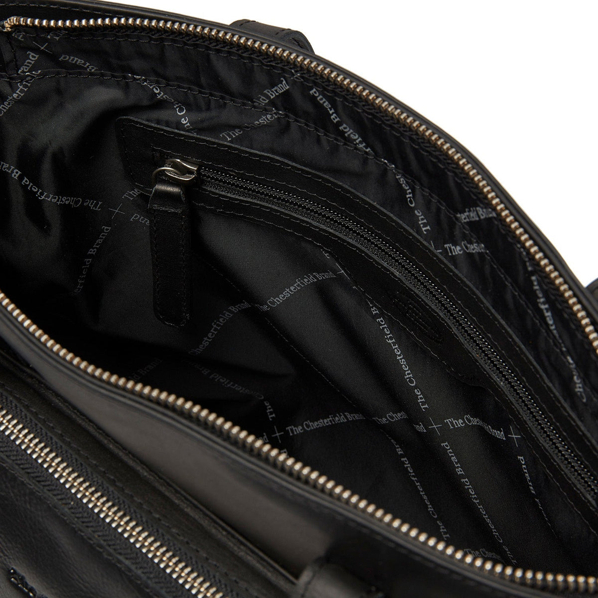 Classic 100% Full-Grain leather Bag - Rear Perspective Showing Reinforced Leather Straps &amp; Stitching