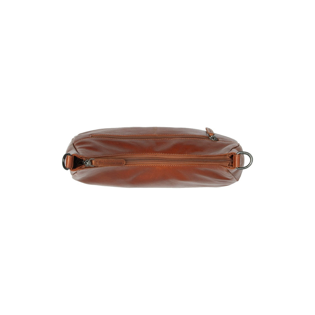 Cognac Leather Shoulder Bag Alexandria, detail view 3