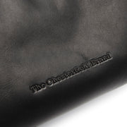 Christie Full-Grain Leather Shoulder Bag - Structured Side Profile Showing Gusset Depth &amp; Expansion Capacity