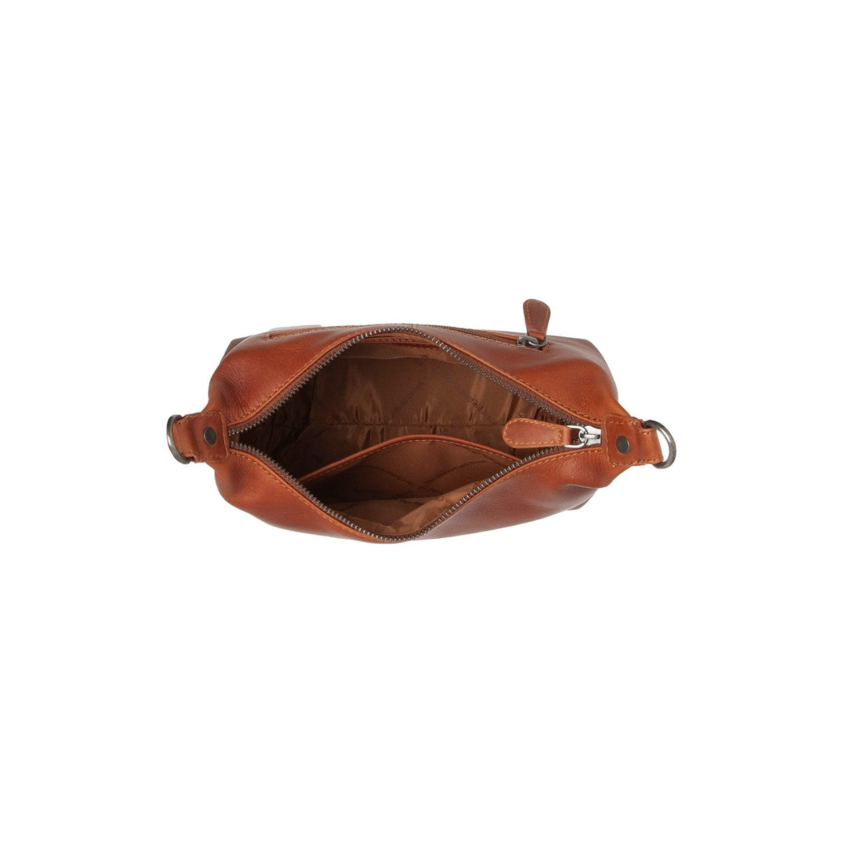 Cognac Leather Shoulder Bag Christie, detail view 4