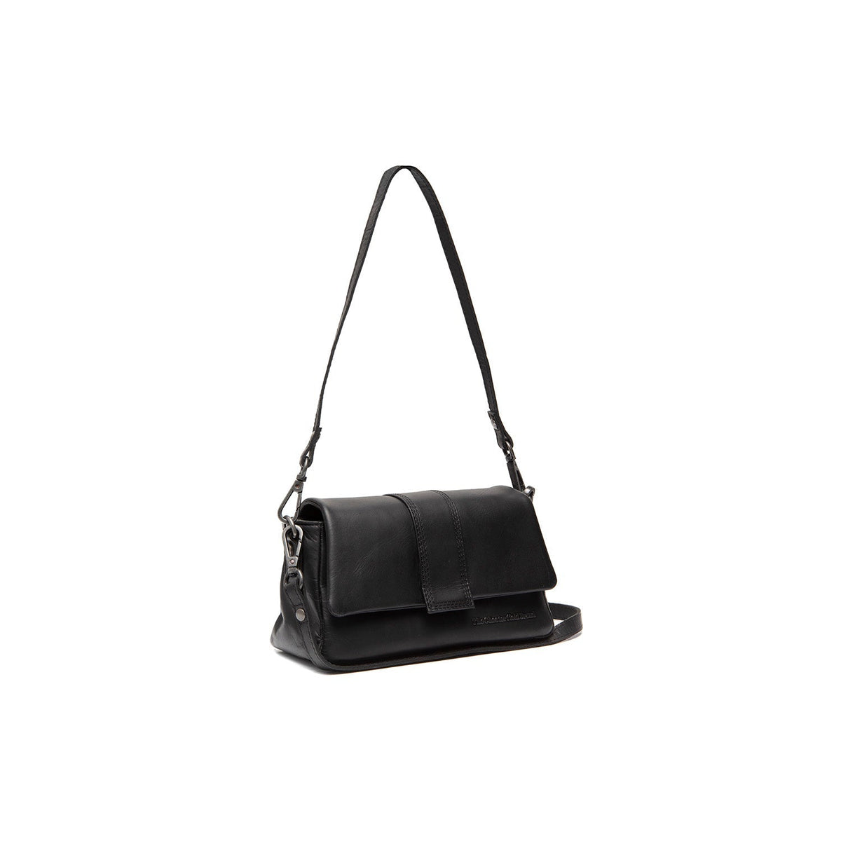 Clifden Full-Grain Leather Shoulder Bag in Classic 100% Full-Grain Leather - Full Exterior Front Profile View | Buy Online