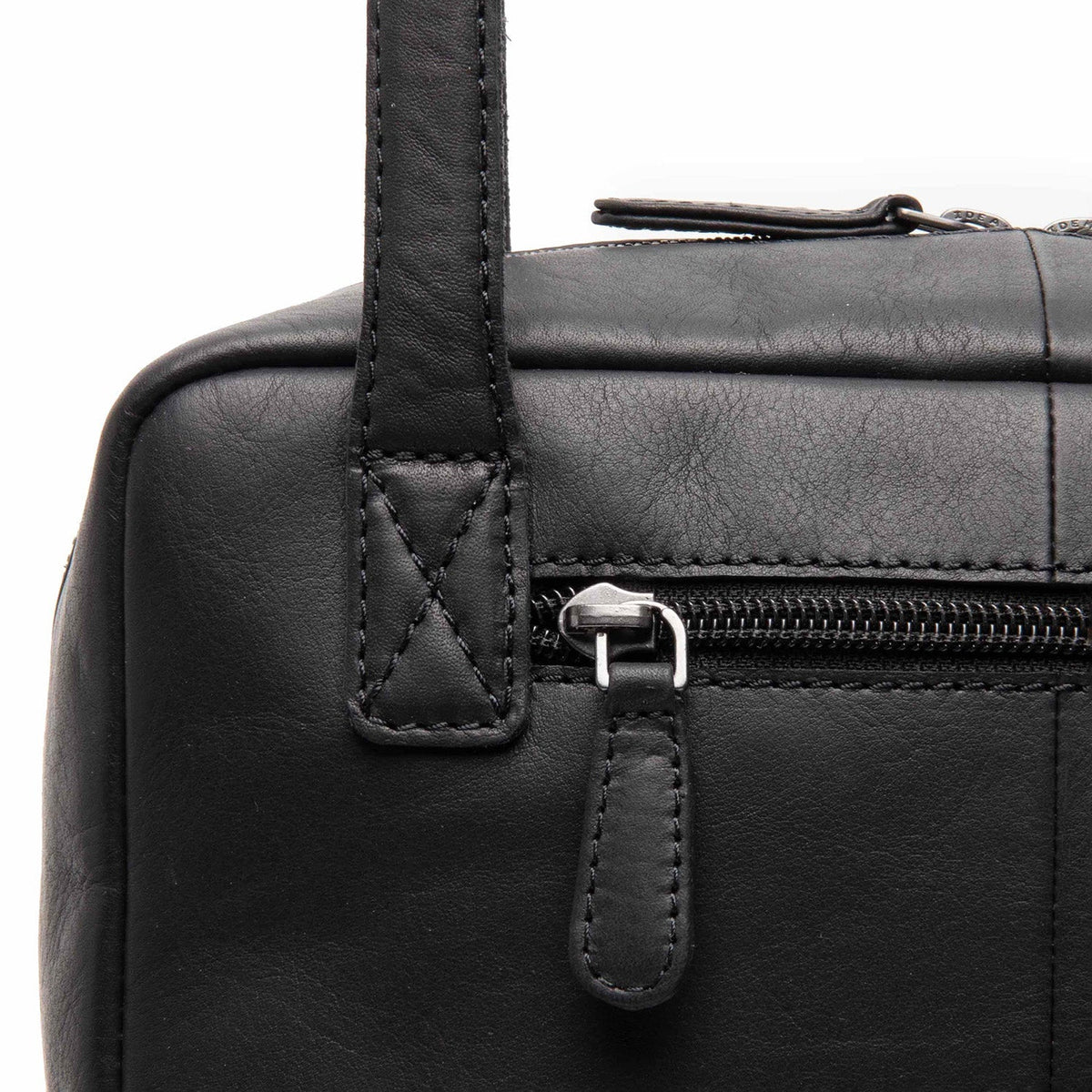 Fenno Full-Grain Leather Shoulder Bag - Structured Side Profile Showing Gusset Depth &amp; Expansion Capacity