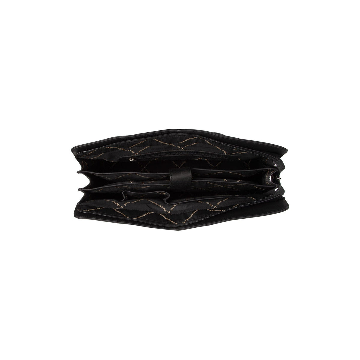 Solid Antique Brass Hardware &amp; Heavy-Duty Dual Zipper Detail on Fidenza Full-Grain Leather Shoulder Bag