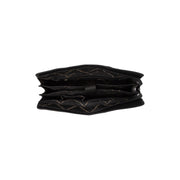 Solid Antique Brass Hardware &amp; Heavy-Duty Dual Zipper Detail on Fidenza Full-Grain Leather Shoulder Bag