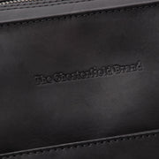 Classic 100% Full-Grain leather Bag - Rear Perspective Showing Reinforced Leather Straps &amp; Stitching