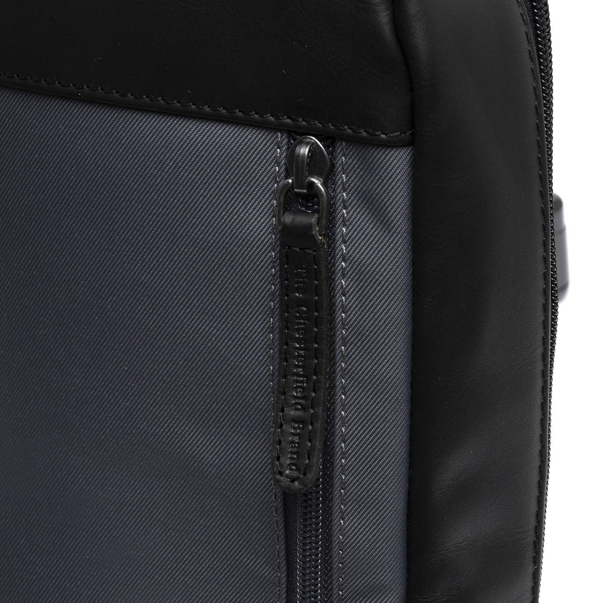 Classic 100% Full-Grain leather Bag - Rear Perspective Showing Reinforced Leather Straps &amp; Stitching