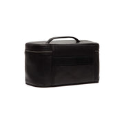 Tailored Rib Cuffs &amp; Hem Craftsmanship Construction Detail on Limone Full-Grain Leather Toiletry Bag