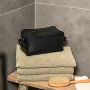 Classic 100% Full-Grain leather Goods - Back View Showing Tailored Shoulder Fit &amp; Clean Hemline