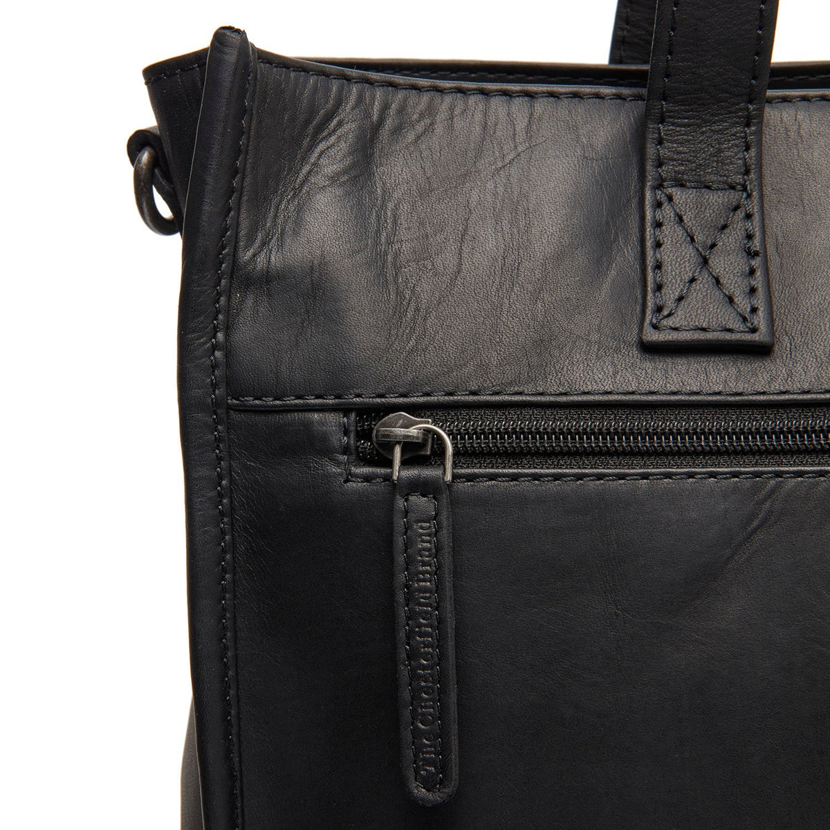 Adana Full-Grain Leather Tote Bag - Structured Side Profile Showing Gusset Depth &amp; Expansion Capacity