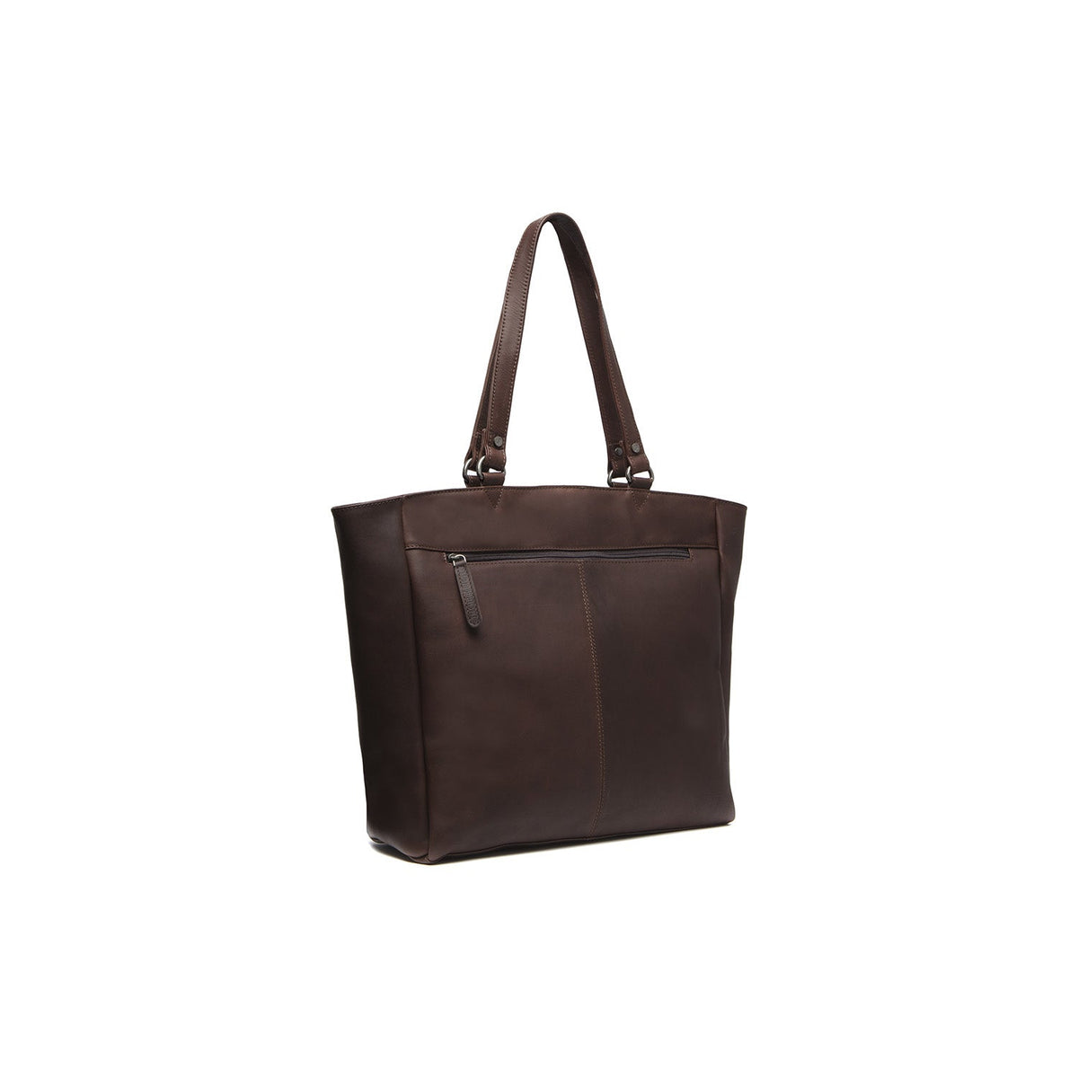 Brown Leather Tote Bag Berlin, detail view 3