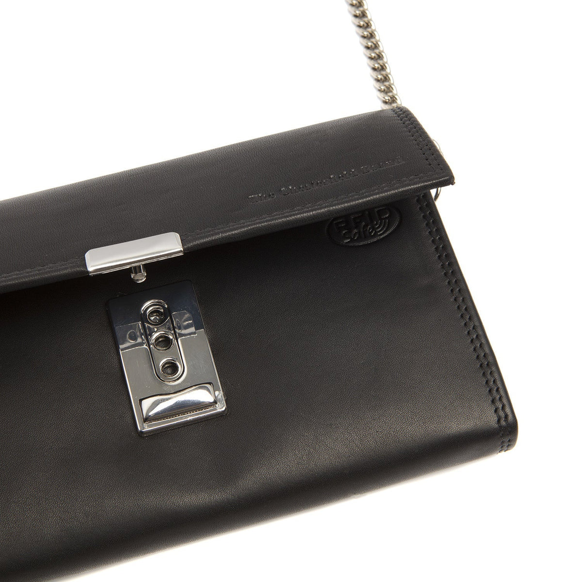 Elba Full-Grain Leather Waiter Wallet - Structured Side Profile Showing Gusset Depth &amp; Expansion Capacity