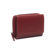 
Red Leather Wallet Aldra, front view