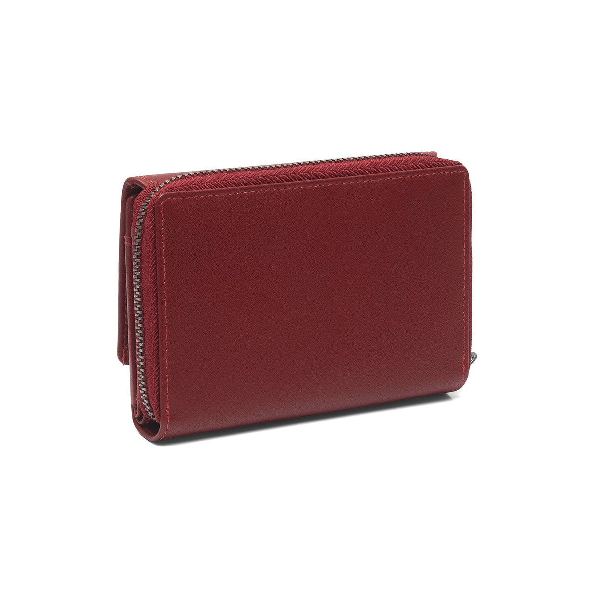 Red Leather Wallet Doniva, detail view 4