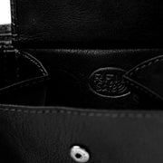 Solid Antique Brass Hardware &amp; Heavy-Duty Dual Zipper Detail on Harlem Full-Grain Leather Wallet