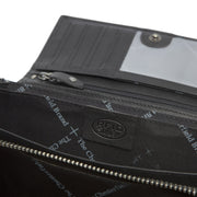 Mirthe Full-Grain Leather Wallet - Structured Side Profile Showing Gusset Depth &amp; Expansion Capacity