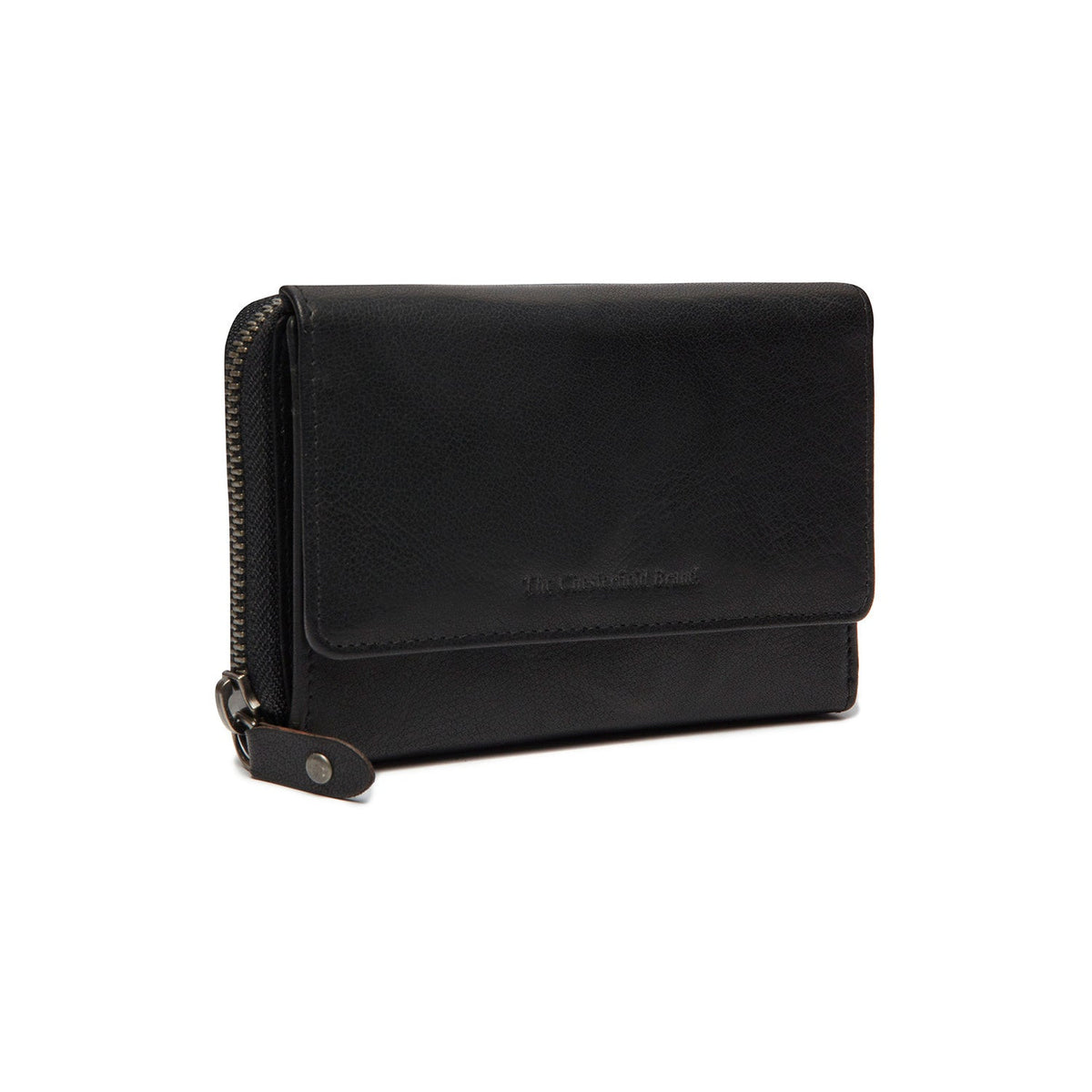 Rhodos Full-Grain Leather Wallet in Classic 100% Full-Grain Leather - Full Exterior Front Profile View | Buy Online