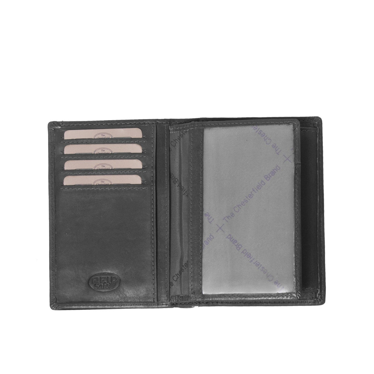 Siem Full-Grain Leather Wallet - Structured Side Profile Showing Gusset Depth &amp; Expansion Capacity