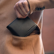 Stephens Full-Grain Leather Wallet - Structured Side Profile Showing Gusset Depth &amp; Expansion Capacity
