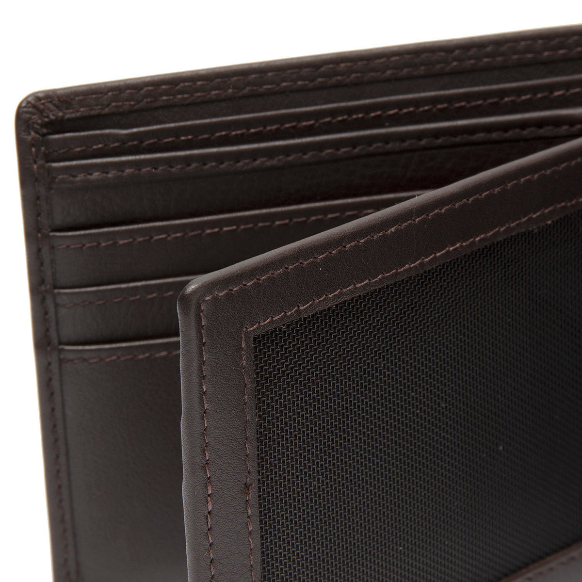 Brown Leather Wallet Stephens, detail view 3