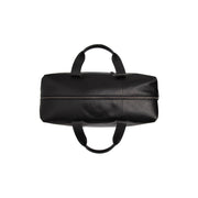 Solid Antique Brass Hardware &amp; Heavy-Duty Dual Zipper Detail on Conor Full-Grain Leather Weekender Bag