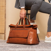 Lazio Full-Grain Leather Weekender Bag – alternate product view 3
