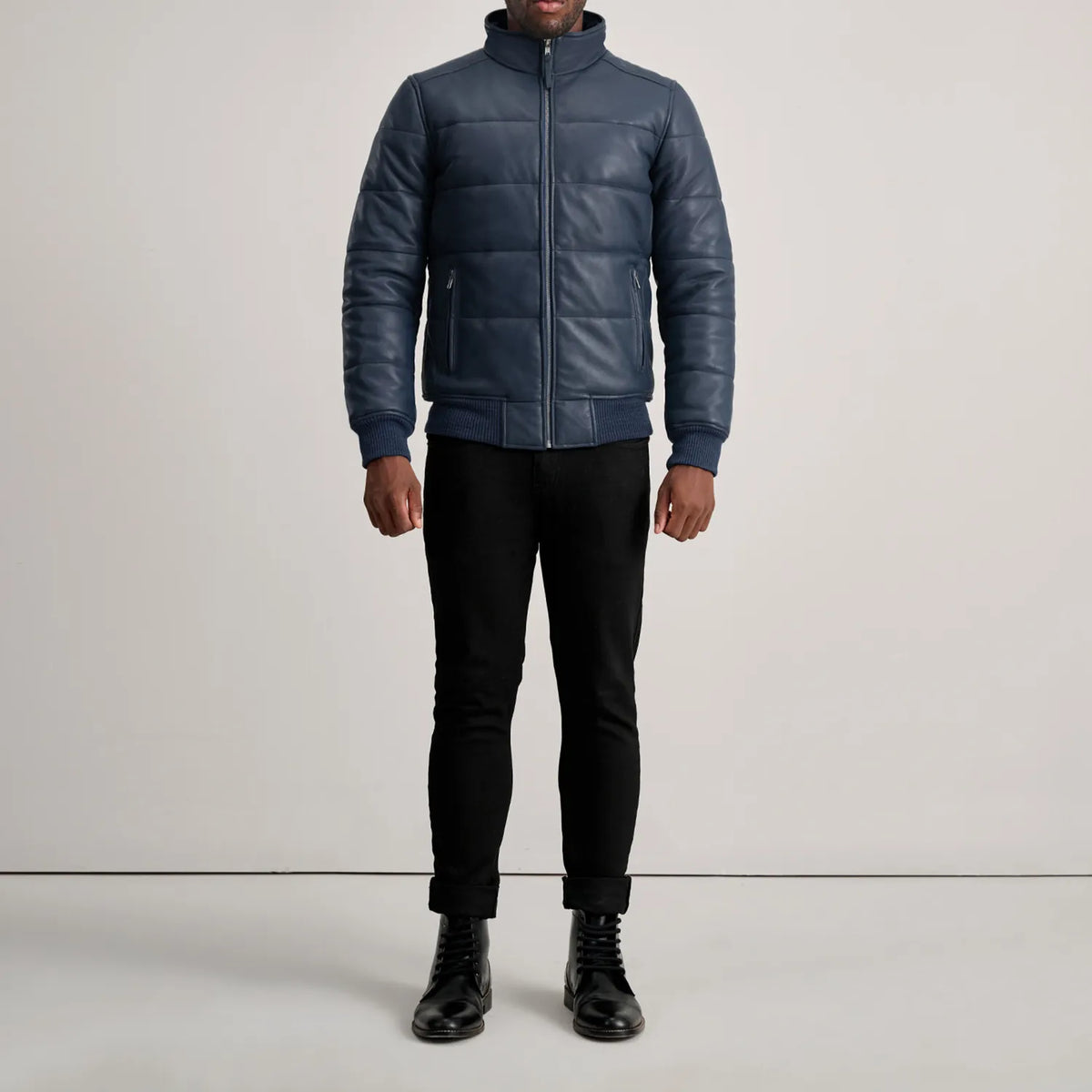Lucas Leather Bomber Jacket – alternate product view 3
