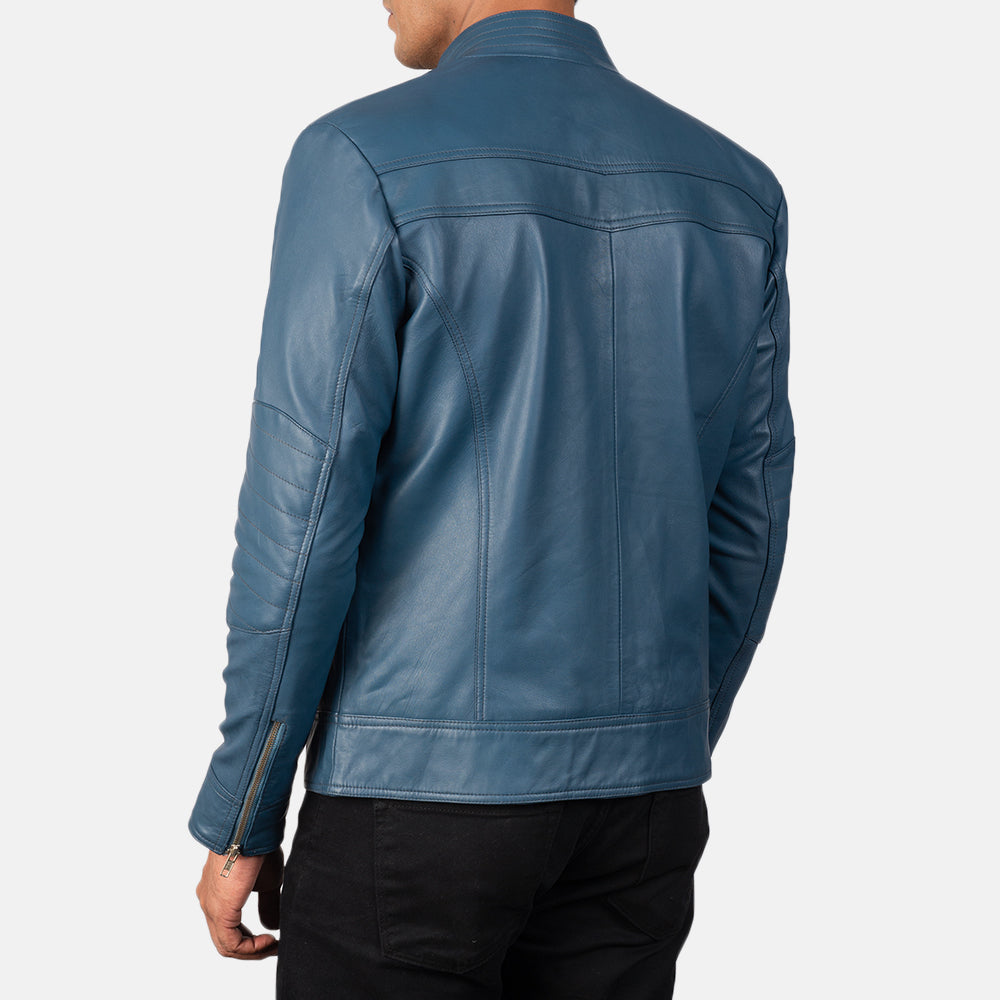 Authentic Sheepskin Leather with Semi-aniline Finish Grain Texture & Heavy-Duty Seam Stitching Detail