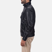 Authentic Sheepskin Leather Grain Texture &amp; Heavy-Duty Seam Stitching Detail